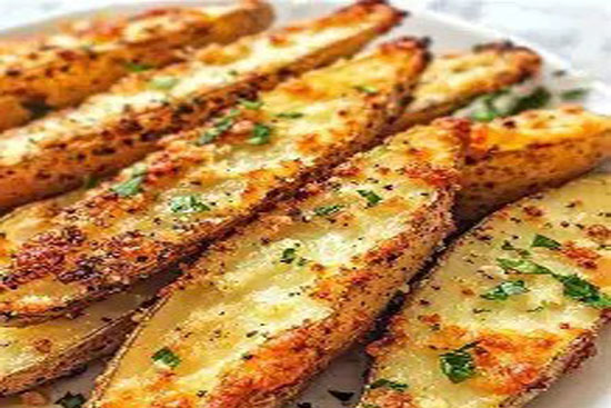 Garlic-roasted potato skins - A recipe by Epicuriantime.com